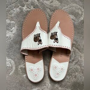 Jack Rogers French Bulldog Sandals Size 8.5 New